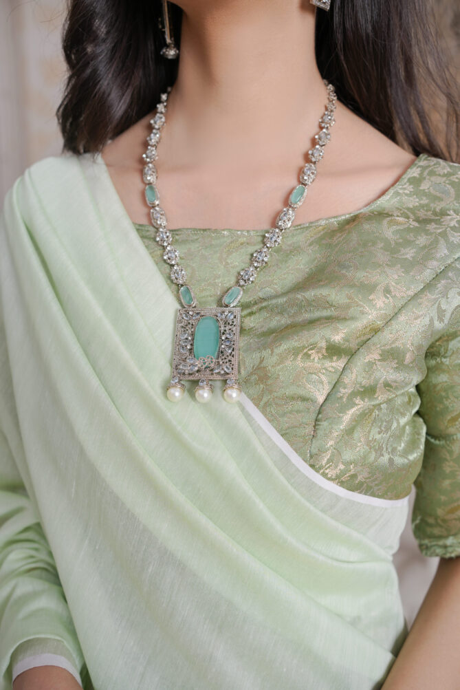 Breezy Cotton Summer Saree with Blouse Shirt & Petticoat - Image 3